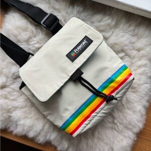 Vintage Polaroid Bag with Rainbow Accent